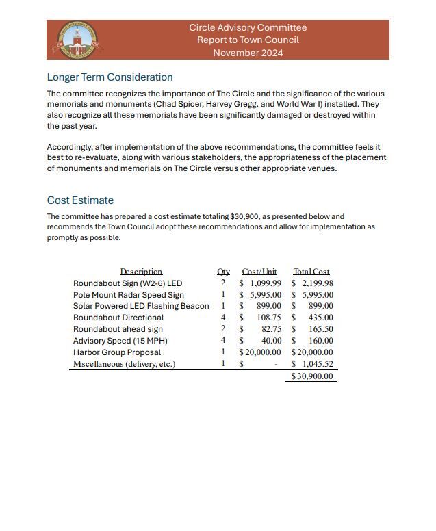 Page 12 of the Georgetown circle advisory committee's report from November 2024